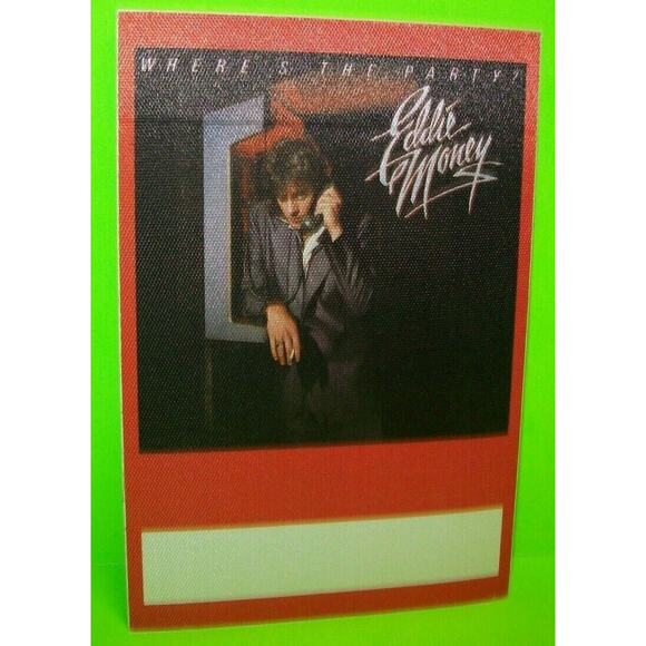 Eddie Money Backstage Pass Original 1983 Concert Tour Great Rock Music Fan Gift - Picture 2 of 2